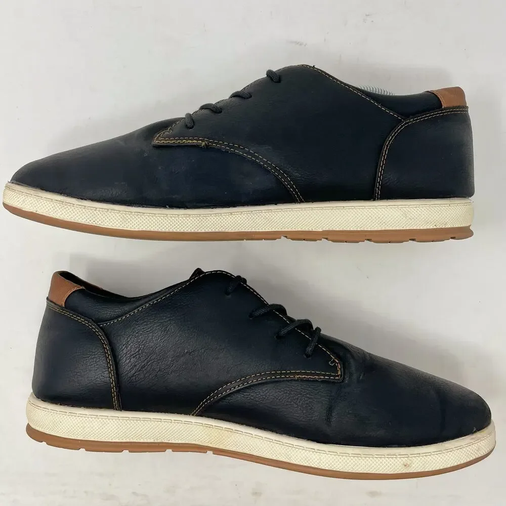 Levi's Black Faux Leather Comfort Low Sneakers Mens Size 13